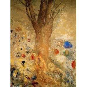 Hand Made Oil Reproduction   Odilon Redon   32 x 42 inches   Buddah In 