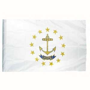  Rhode Island Flag 2X3 Foot Nylon PH Patio, Lawn & Garden