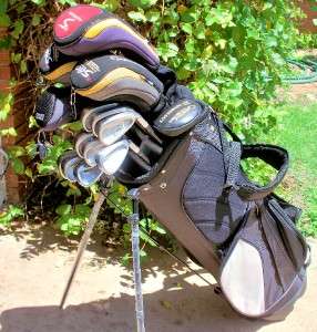 COMPLETE TAYLORMADE SET VERY FORGIVING, LOW COST, HIGH END CLUBS 