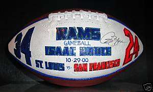 Isaac Bruce Game Presentation Ball St. Louis Rams 1/1  