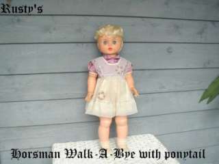 1960s Horsman WALK A BYE Doll INSTRUCTION Sheet  