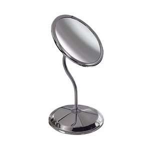 Zadro Doublevision Twin Gooseneck Vanity Chrome Mirror with 5x and 10x 