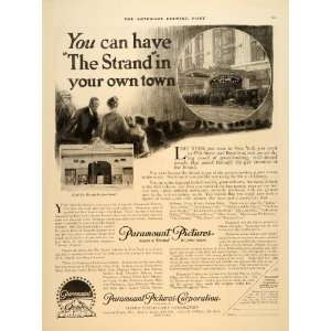 1922 Ad Paramount Pictures Strand Theatre Broadway 47th 