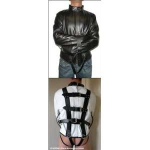  Premium Leather Straitjacket, White, Small Health 