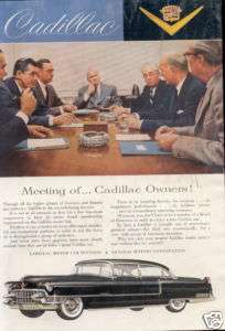Cadillac, Vintage Car Advertisement, 1955, aucad3  