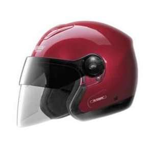  NOLAN N42 BORDEAUX NCOM MD 37 MOTORCYCLE Open Face Helmet 