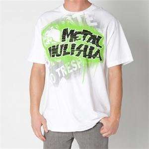  Metal Mulisha Stomping Ground T shirt   2X Large/White 