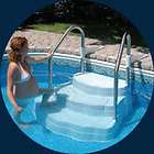 Lumi O Oasis Inground Pool Step with 2 Handrails