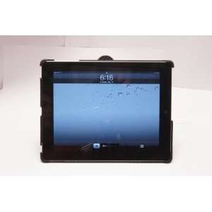 SYN CarbonBlack   Black Carbon Fiber Folio Style iPad 2 Case and Stand 