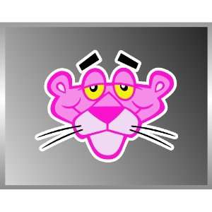  Pink Panther Face Cartoon Character Vinyl Decal Bumper 