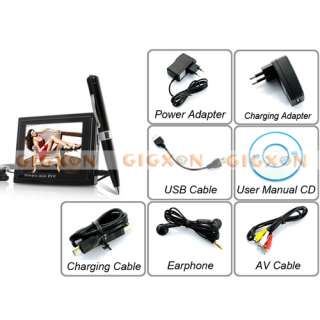 Spy Pen Camera Wireless DVR/MP4 Player (3.5 inch screen, 2 gb, 30 fps 