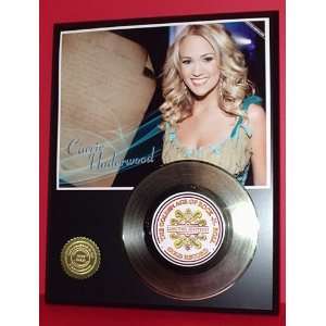 Carrie Underwood 24kt Gold Record LTD Edition Display ***FREE PRIORITY 