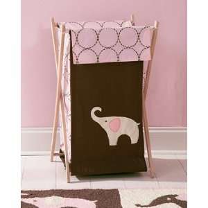  Carters Pink Elephant Nursery Clothes Hamper Baby