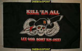 x5 KILL EM ALL FLAG ARMY USMC MILITARY USA NEW 3X5  