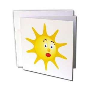  Houk Digital Design for kids   Sun cartoon face on white 