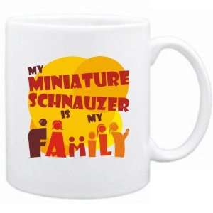  New  My Miniature Schnauzer Is My Family  Mug Dog