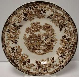 ROYAL STAFFORDSHIRE china TONQUIN BROWN pattern Salad or Dessert Plate 