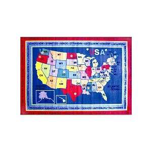  State Capitals Fun Rug Toys & Games