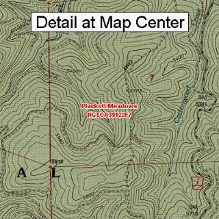  USGS Topographic Quadrangle Map   Plaskett Meadows 