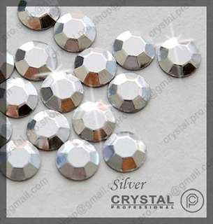 144 Silver ss6 Iron on Faceted Hotfix Rhinestud 2mm 6ss  