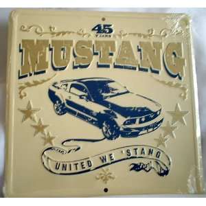  Mustang United We Stang Nostalgia Sign Automotive