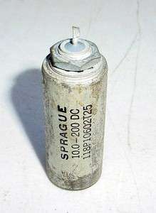 NOS Sprague 10 mfd 200VDC PIO Oil Capacitor  