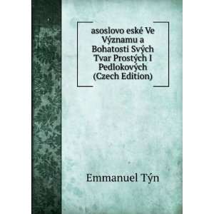   PedlokovÃ½ch (Czech Edition) Emmanuel TÃ½n  Books