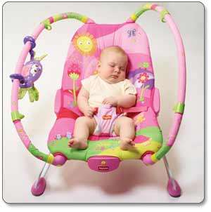 Gently rock your baby to sleep with the bouncers soothing vibrations 