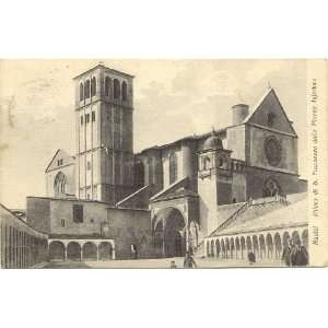 1920s Vintage Postcard Church of St. Francis (San Francesco) from the 