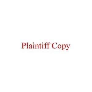  PLAINTIFF COPY Rubber Stamp for office use self inking 