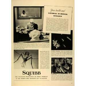 1945 Ad Bristol Myers Squibb Laboratories Pharmaceutical Co Research 