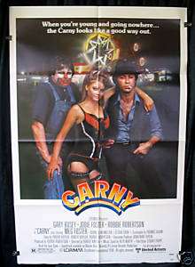 CARNY Jodie Foster Original 1SH 1980 Style A VF  
