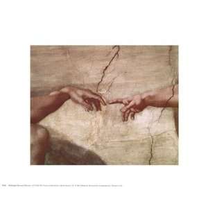  Creation of Adam (hands detail) by Michelangelo Buonarroti 