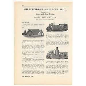  1931 Buffalo Springfield Motor Steam Road Rollers Print Ad 