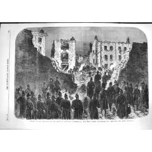  1867 Explosion House Detention Clerkenwell Prison Yard 