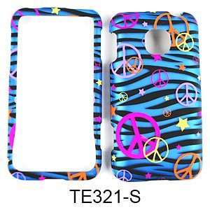 CELL PHONE CASE COVER FOR LG OPTIMUS 2 II AS 680 TRANS PEACE SIGNS ON 