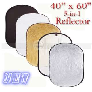 100 x 150cm 40 x 60 5 in 1 Collapsible OVAL Reflector  