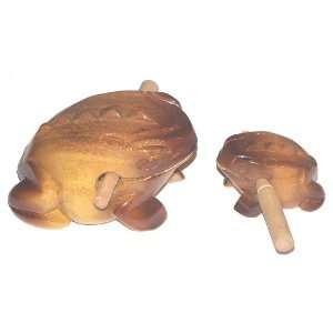  Frog Rasp, Mother and Baby Guiro Musical Instruments