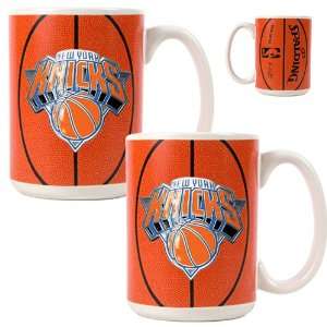  New York Knicks NBA 2pc Ceramic Gameball Mug Set   Primary 