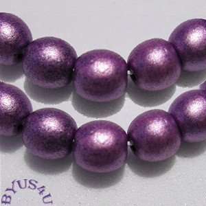 Fancy satin beads. Has a glimmer of a stardust effect. Look great next 