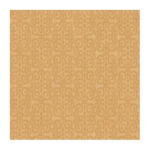   Color Expressions Scroll Wallpaper, Golden Parchment