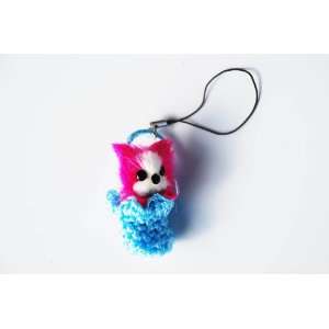  Cat in the Hat Charm for Phones and Keys Red & Blue 