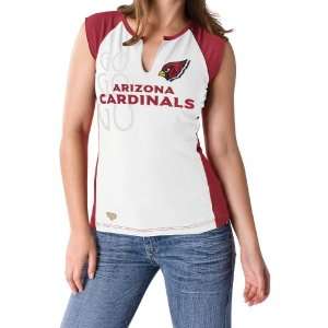   Cardinals Womens Two Toned Split Neck T Shirt