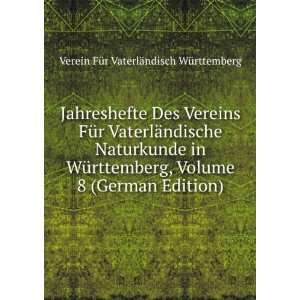   German Edition) Verein FÃ¼r VaterlÃ¤ndisch WÃ¼rttemberg Books