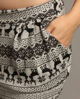   Printed Drape Pocket MINI SKIRT Casually Chic Slouchy Knit  