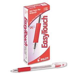  Pilot 32003   EasyTouch Ballpoint Stick Pen, Red Ink, Fine 