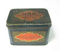 OLD RUSSIAN TEA TIN EMPTY BOX USSR GEORGIA 100GRAMS  