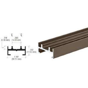  CRL Duranodic Bronze Double Channel Lower Track   12 ft 