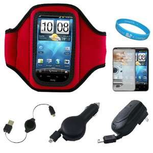  Active Workout Armband with Adjustable Velcro Strap for HTC Inspire 