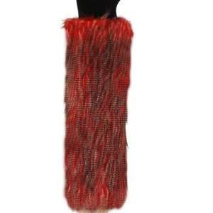  Ladys Furry Leg Warmers   Yelete Fluffy Boot Cover (Red 